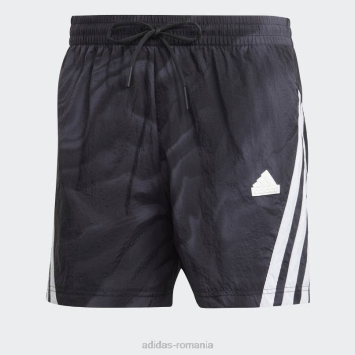Adidas pantaloni scurți negru cu imprimeu cu iconițe viitoare bărbați negru 2JBN5600
