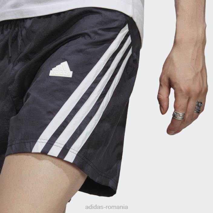 Adidas pantaloni scurți negru cu imprimeu cu iconițe viitoare bărbați negru 2JBN5600