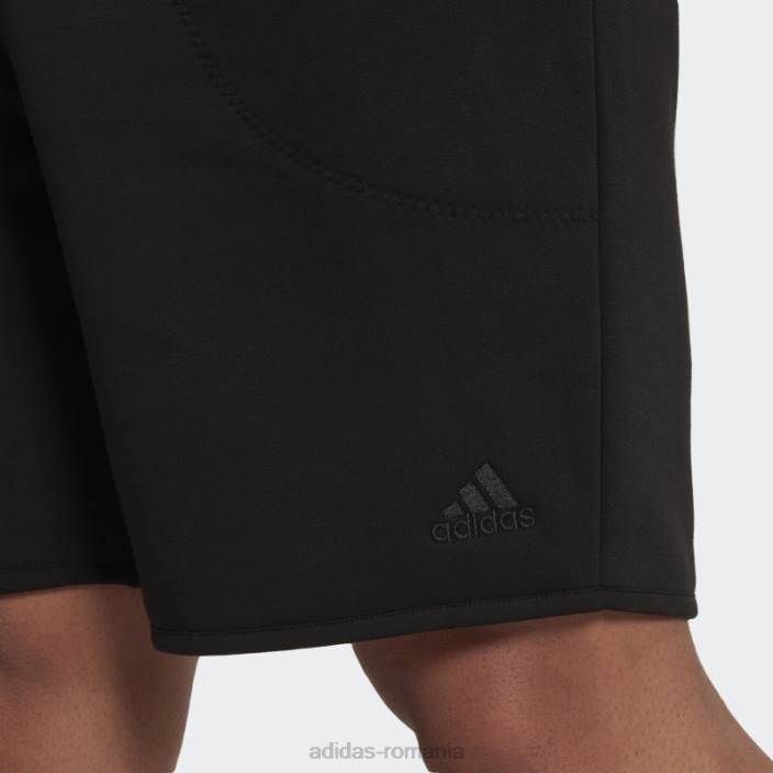 Adidas pantaloni scurți studio lounge fleece negru adidas bărbați negru 2JBN6984
