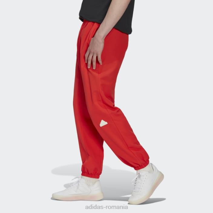 Adidas pantaloni tesuti la moda rosie bărbați roșu 2JBN1081