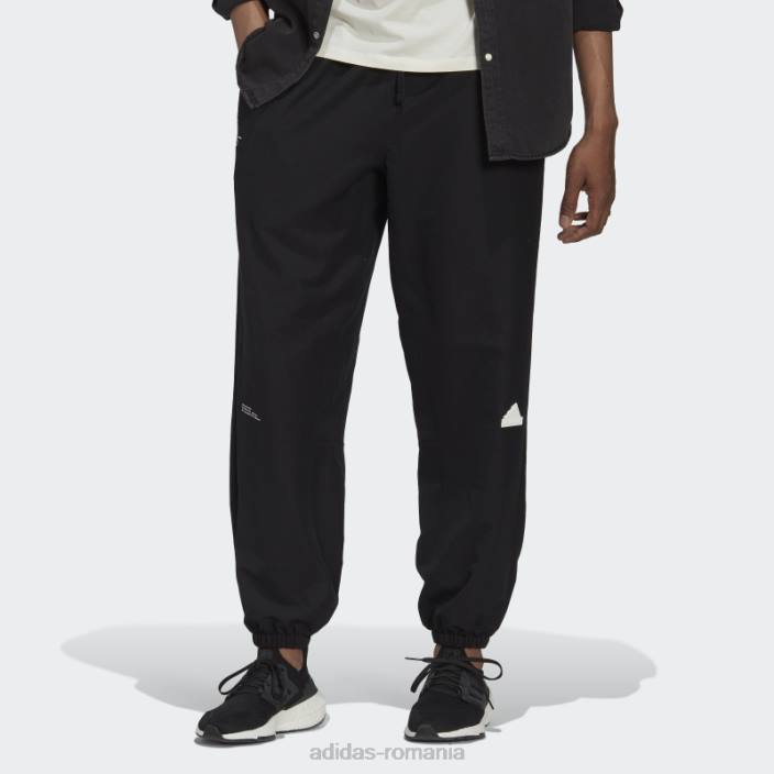 Adidas pantaloni tesuti negri adidas bărbați negru 2JBN7068