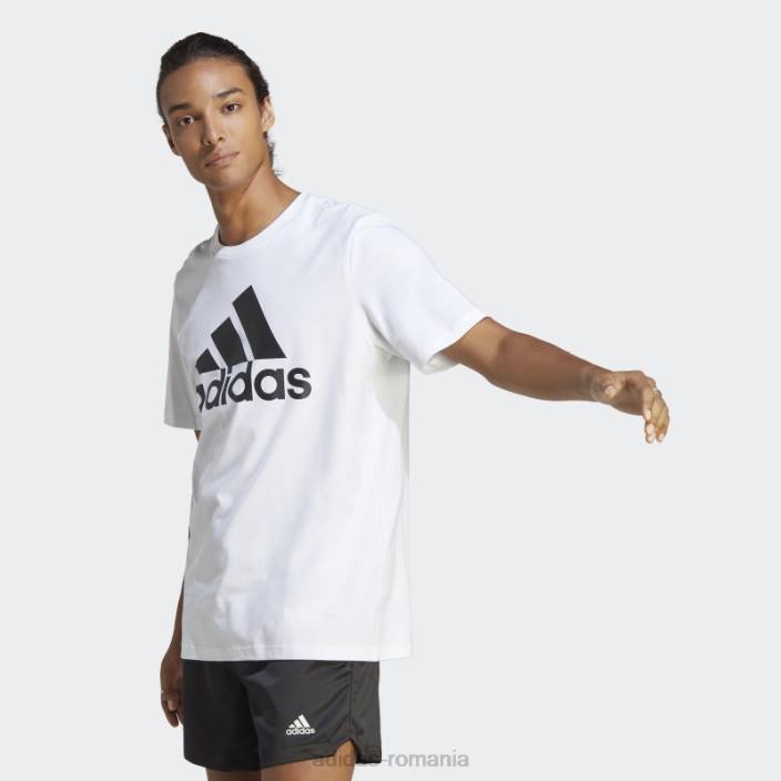 Adidas tricou cu logo mare din tricou alb essentials bărbați alb 2JBN3628