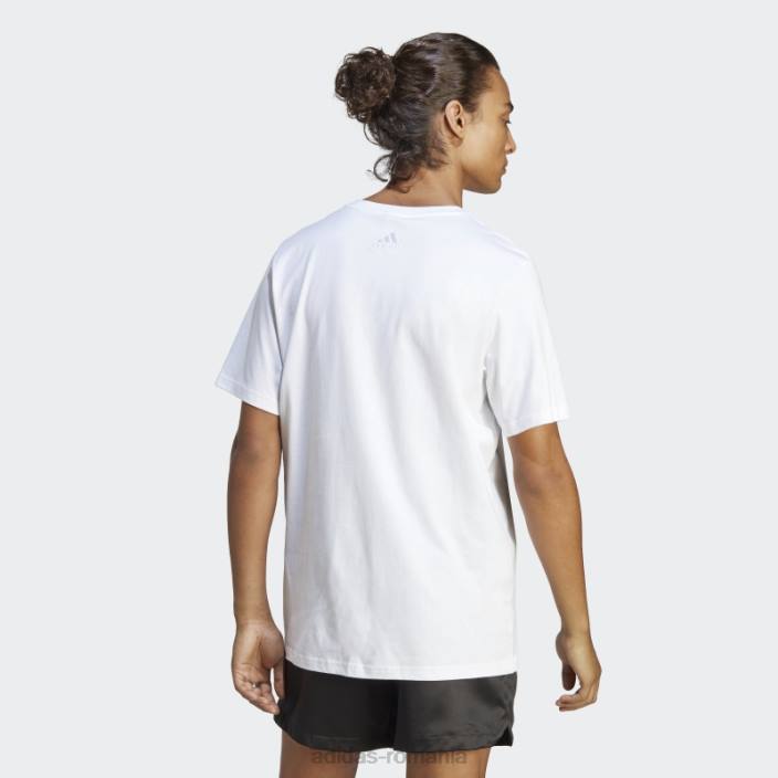 Adidas tricou cu logo mare din tricou alb essentials bărbați alb 2JBN3628