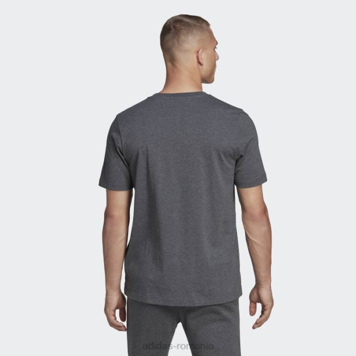 Adidas tricou cu logo mare essentials gri inchis heather adidas bărbați gri închis alb/cai 2JBN5304