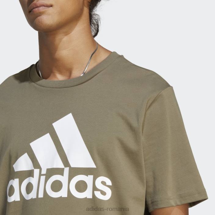 Adidas tricou cu logo mare olive essentials bărbați măsline 2JBN905