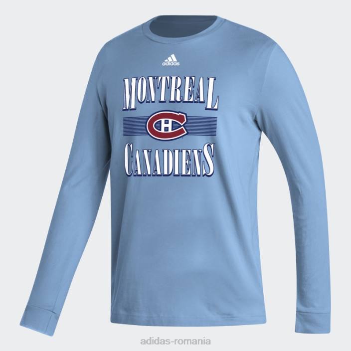 Adidas tricou cu mânecă lungă canadiens playmaker albastru deschis adidas bărbați albastru deschis/nhl-mca-508 2JBN6822