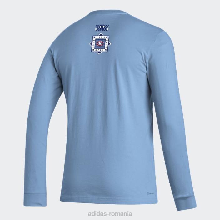 Adidas tricou cu mânecă lungă canadiens playmaker albastru deschis adidas bărbați albastru deschis/nhl-mca-508 2JBN6822