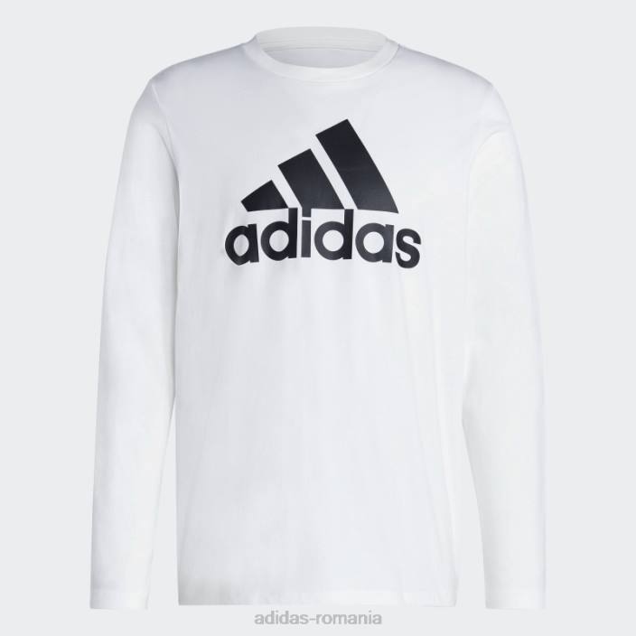 Adidas tricou cu mânecă lungă essentials alb bărbați alb 2JBN5546