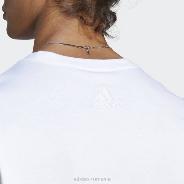 Adidas tricou cu mânecă lungă essentials alb bărbați alb 2JBN5546