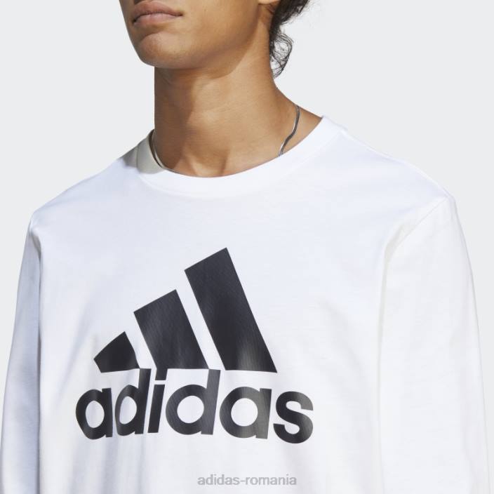 Adidas tricou cu mânecă lungă essentials alb bărbați alb 2JBN5546