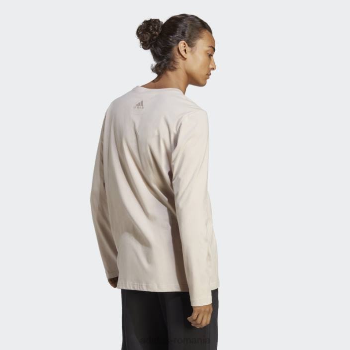 Adidas tricou cu mânecă lungă taupe essentials bărbați taupe 2JBN6196
