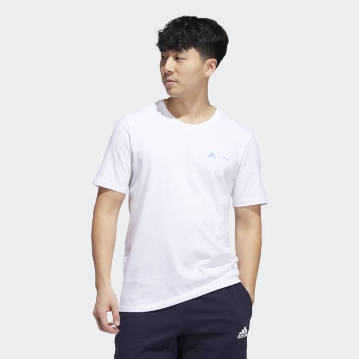 Adidas tricou cu mânecă scurtă disney sport alb bărbați alb 2JBN14606