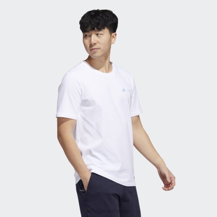 Adidas tricou cu mânecă scurtă disney sport alb bărbați alb 2JBN14606