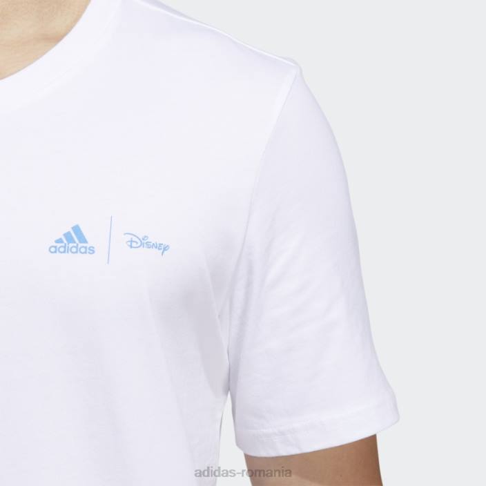 Adidas tricou cu mânecă scurtă disney sport alb bărbați alb 2JBN14606