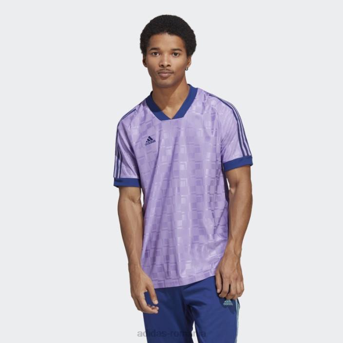 Adidas tricou cu mânecă scurtă tiro violet adidas bărbați violet 2JBN5328