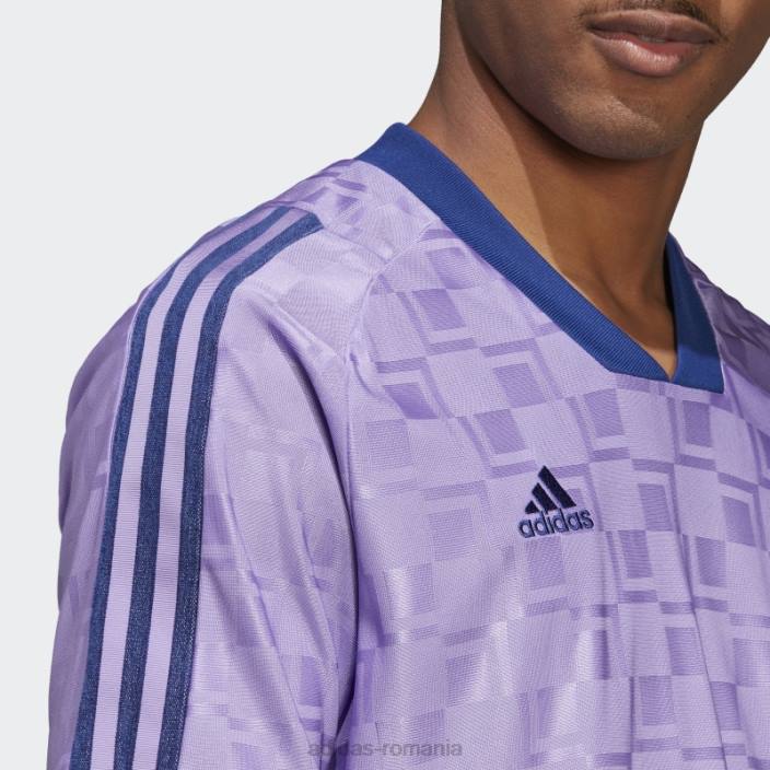 Adidas tricou cu mânecă scurtă tiro violet adidas bărbați violet 2JBN5328