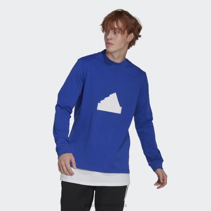 Adidas tricou cu maneca lunga albastru bărbați albastru 2JBN7346