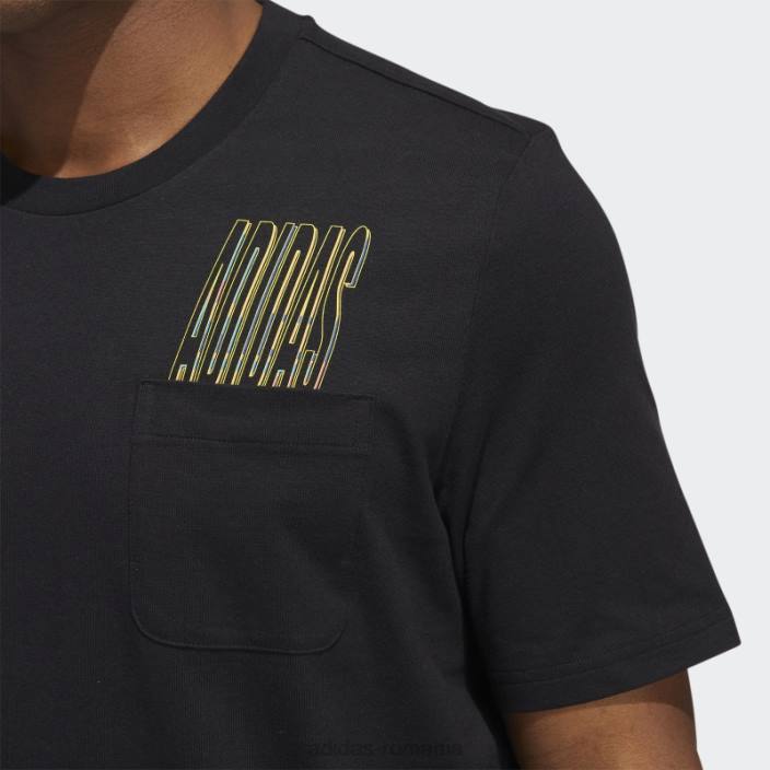 Adidas tricou dynamic sport cu buzunar grafic negru adidas bărbați negru 2JBN14808