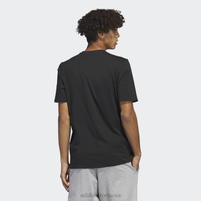Adidas tricou elegant cu mânecă scurtă grafică future icons negru bărbați negru 2JBN5450