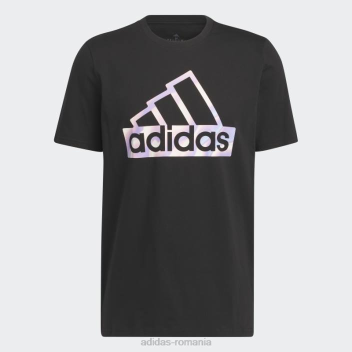 Adidas tricou elegant cu mânecă scurtă grafică future icons negru bărbați negru 2JBN5450