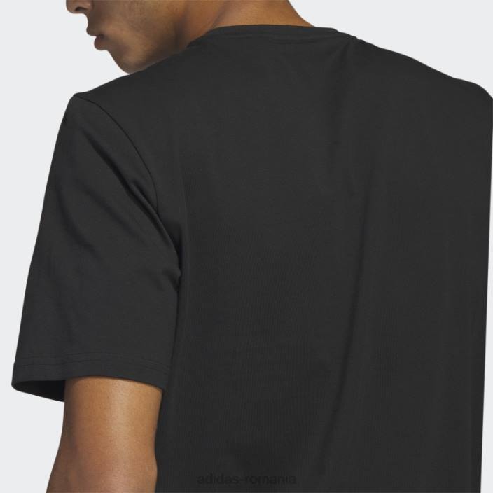 Adidas tricou elegant cu mânecă scurtă grafică future icons negru bărbați negru 2JBN5450