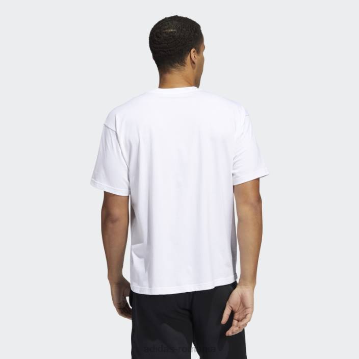 Adidas tricou elegant pride (neutru de gen) alb bărbați alb 2JBN6943
