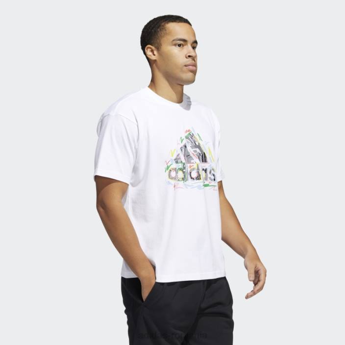 Adidas tricou elegant pride (neutru de gen) alb bărbați alb 2JBN6943