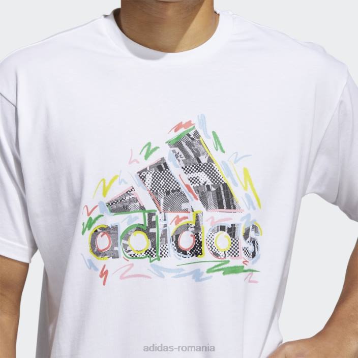 Adidas tricou elegant pride (neutru de gen) alb bărbați alb 2JBN6943