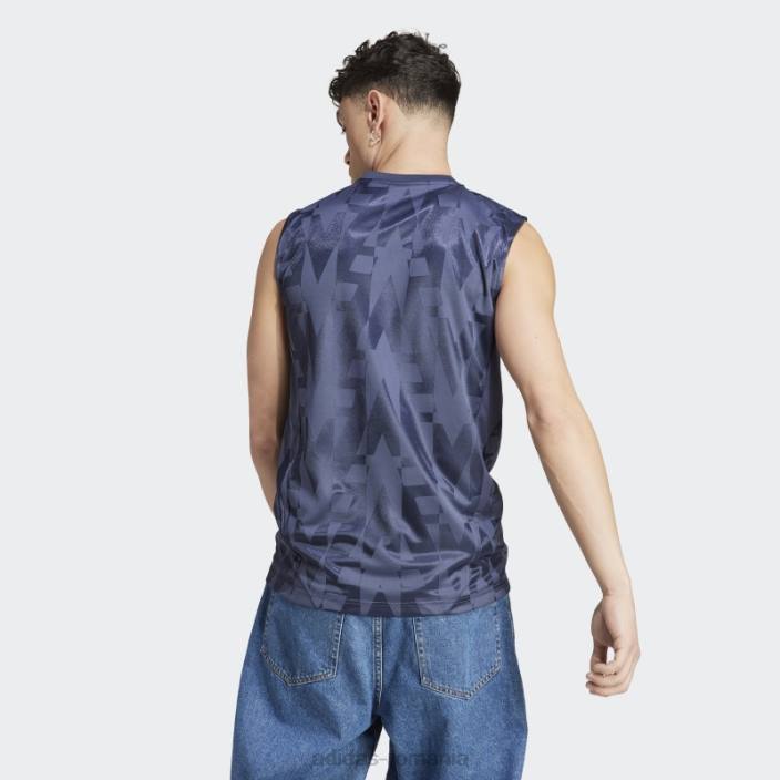 Adidas tricou fără mâneci tiro bleumarin bărbați zori bleumarin/albastru 2JBN6323