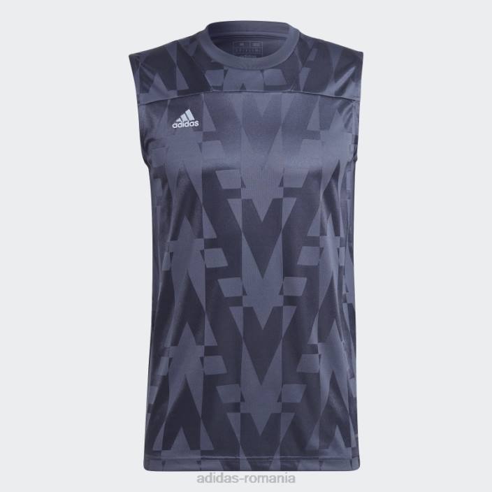 Adidas tricou fără mâneci tiro bleumarin bărbați zori bleumarin/albastru 2JBN6323