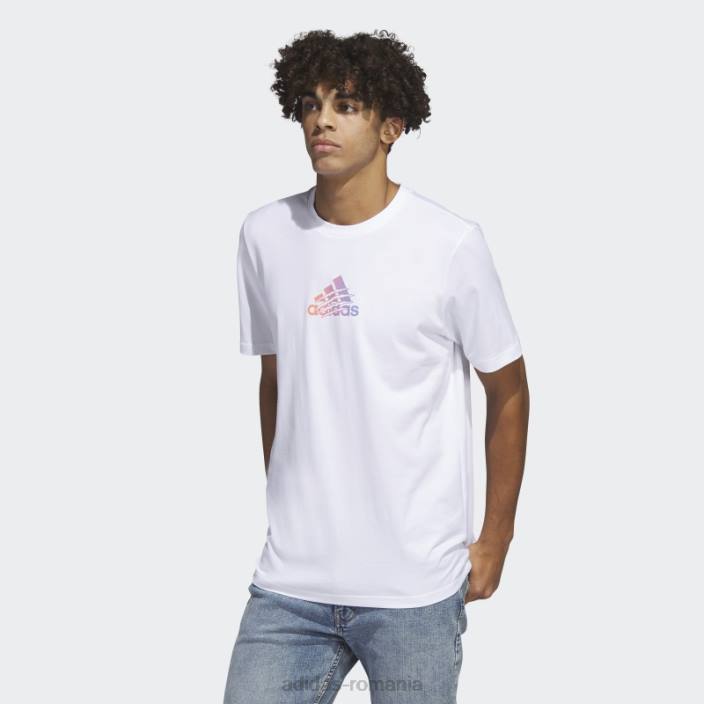 Adidas tricou grafic alb cu logo power bărbați alb 2JBN5599