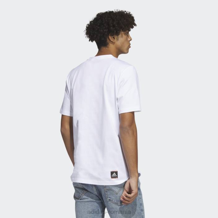 Adidas tricou grafic alb cu logo power bărbați alb 2JBN5599