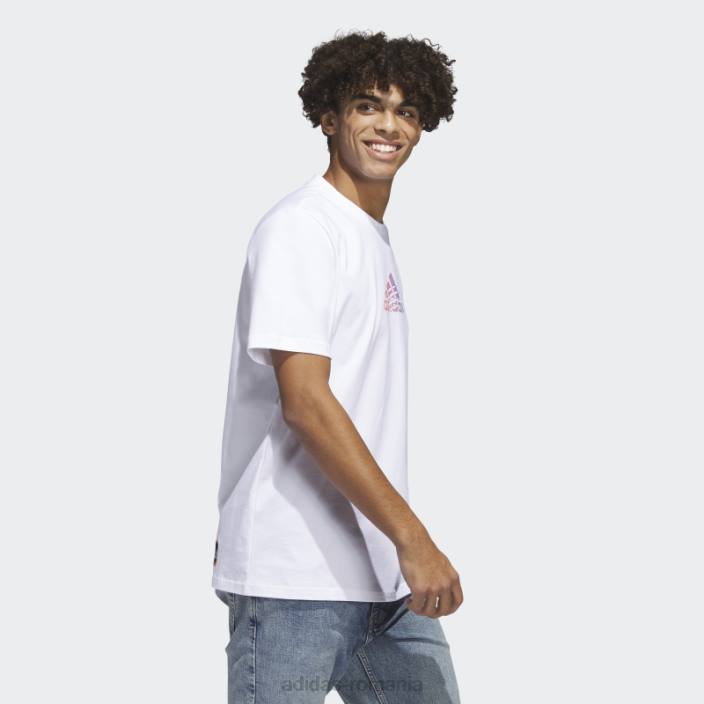 Adidas tricou grafic alb cu logo power bărbați alb 2JBN5599