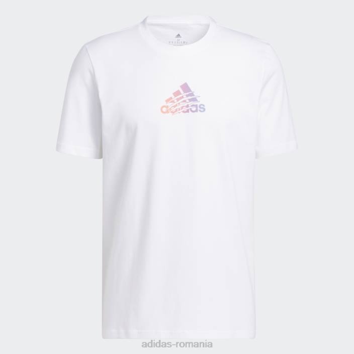 Adidas tricou grafic alb cu logo power bărbați alb 2JBN5599