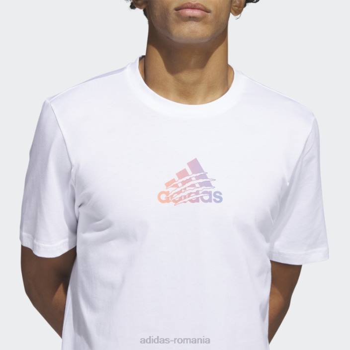 Adidas tricou grafic alb cu logo power bărbați alb 2JBN5599