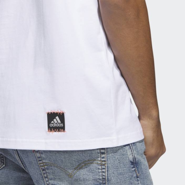 Adidas tricou grafic alb cu logo power bărbați alb 2JBN5599