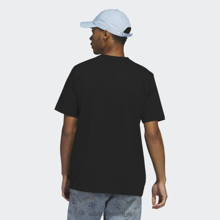 Adidas tricou grafic bloc de îmbrăcăminte sport negru fierbinte bărbați negru 2JBN5598