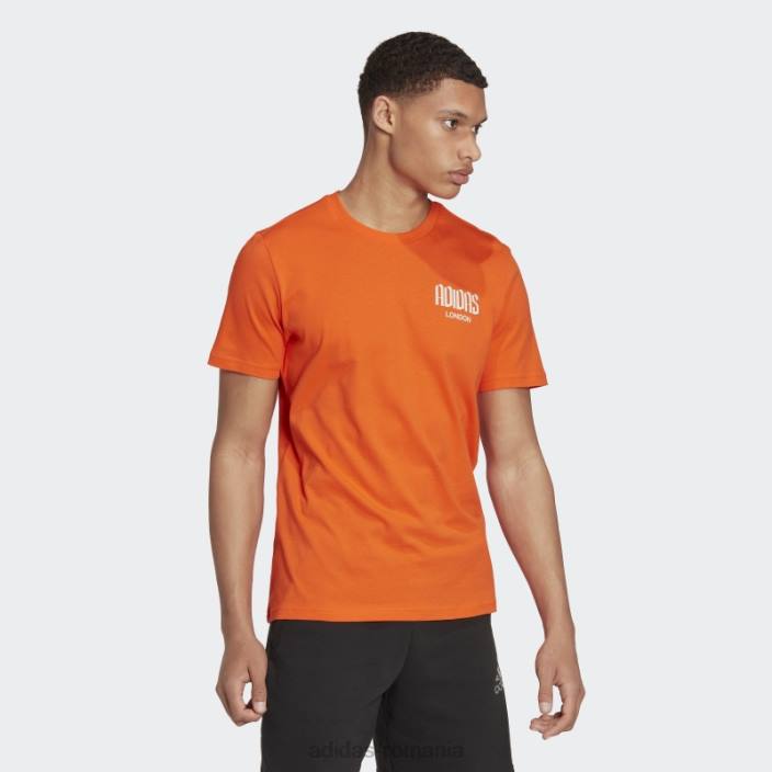 Adidas tricou grafic londra portocaliu adidas bărbați portocale 2JBN15144