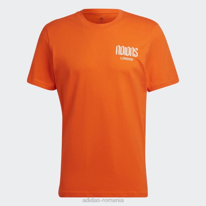 Adidas tricou grafic londra portocaliu adidas bărbați portocale 2JBN15144