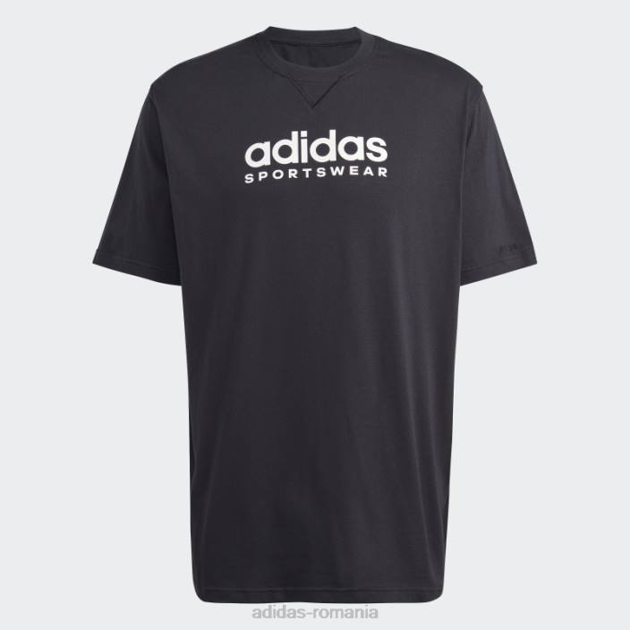 Adidas tricou grafic negru all szn bărbați negru 2JBN13804