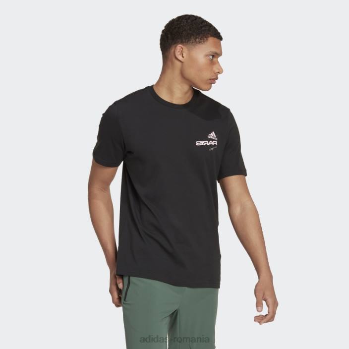 Adidas tricou grafic paris negru adidas bărbați negru 2JBN15009