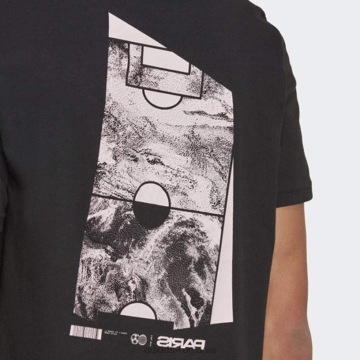 Adidas tricou grafic paris negru adidas bărbați negru 2JBN15009