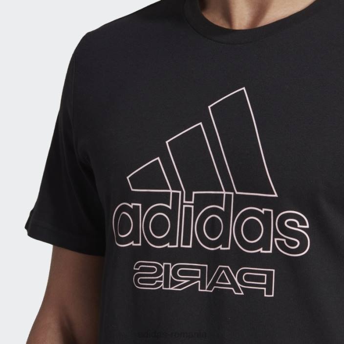 Adidas tricou grafic paris negru adidas bărbați negru 2JBN15126