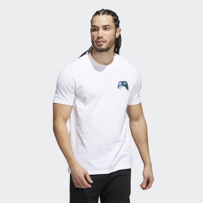 Adidas tricou grafic pentru jocuri color-shift alb adidas bărbați alb 2JBN5352