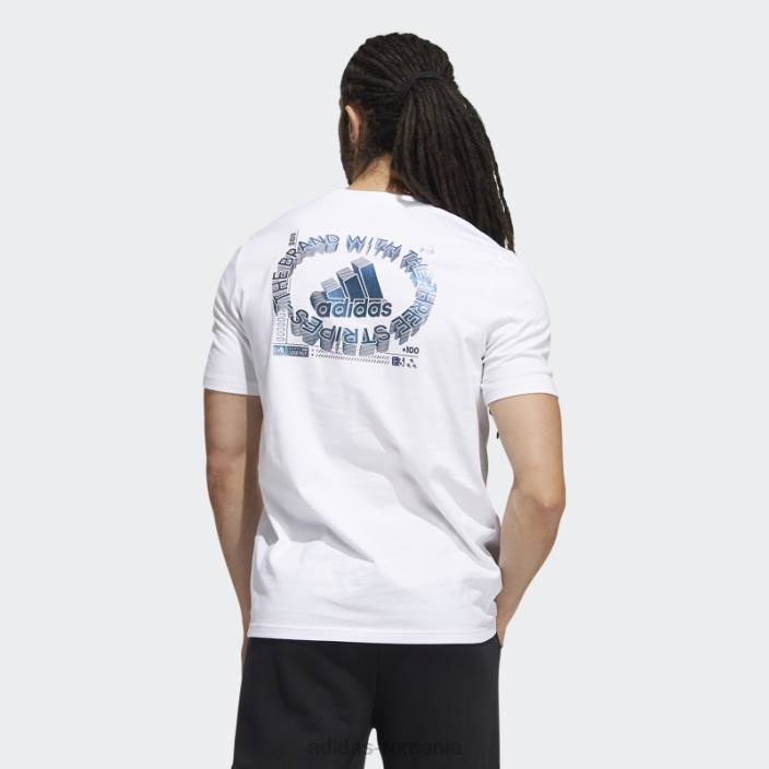 Adidas tricou grafic pentru jocuri color-shift alb adidas bărbați alb 2JBN5352