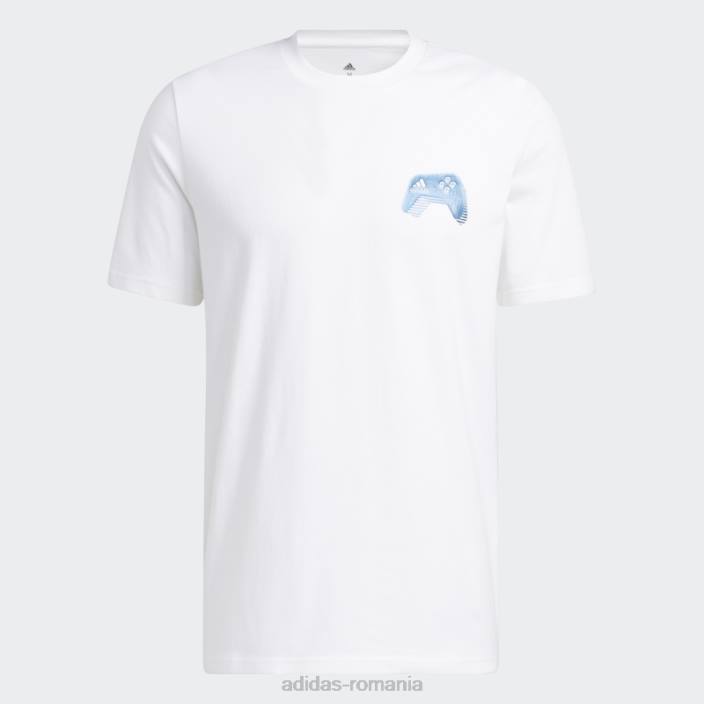 Adidas tricou grafic pentru jocuri color-shift alb adidas bărbați alb 2JBN5352