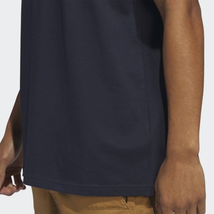 Adidas tricou grafic tricou cu mânecă scurtă cu șablon în două culori, cerneală adidas bărbați cerneală 2JBN5646