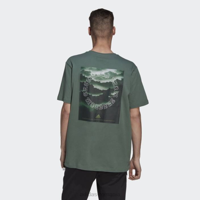 Adidas tricou grafic verde oxid natura adidas bărbați oxid verde 2JBN6855