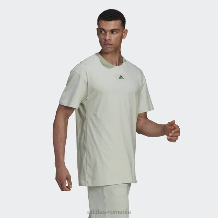 Adidas tricou green essentials feelvivid cu umăr căzut bărbați oxid verde/verde 2JBN6497