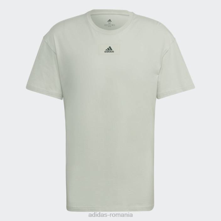 Adidas tricou green essentials feelvivid cu umăr căzut bărbați oxid verde/verde 2JBN6497